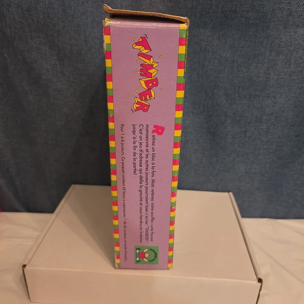 Vintage Discovery Toys Timber Wooden Block Stacking Game